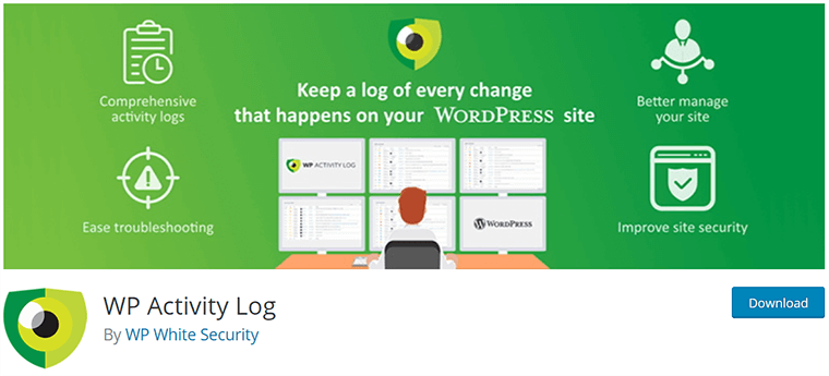 Journal d'activité WP sur WordPress.org