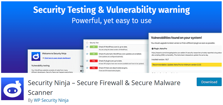 Ninja de sécurité sur WordPress.org