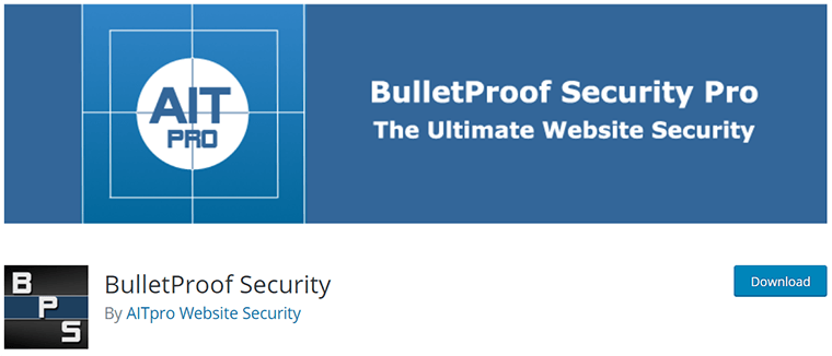 Sécurité BulletProof sur WordPress.org