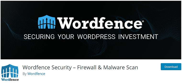 Sécurité Wordfence sur WordPress.org
