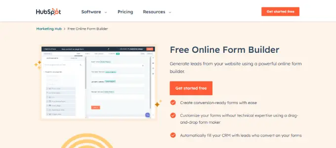 Hubspot フォームビルダー Hubspot form builder