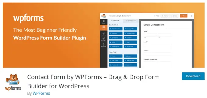 WPフォームライト WPforms lite