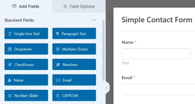 WPforms ドラッグ アンド ドロップ ビルダー WPforms drag and drop builder