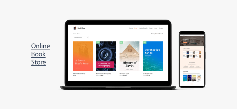 Exemplo de loja online