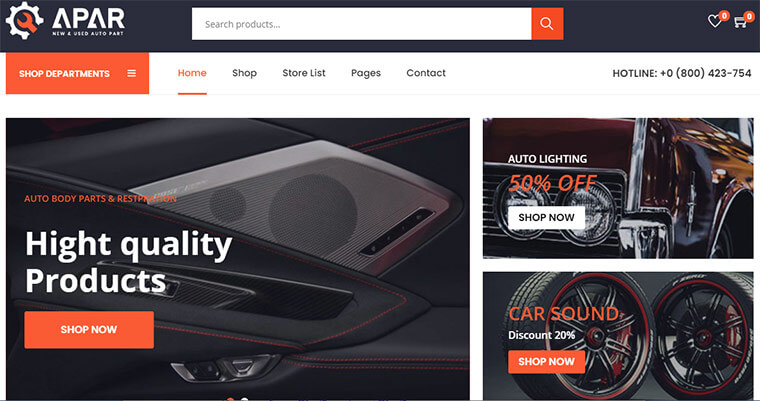 Tema compatível Woostify WooCommerce