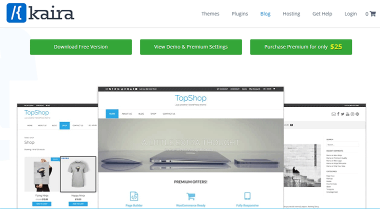 TopShop Melhor Tema WordPress de Comércio Eletrônico