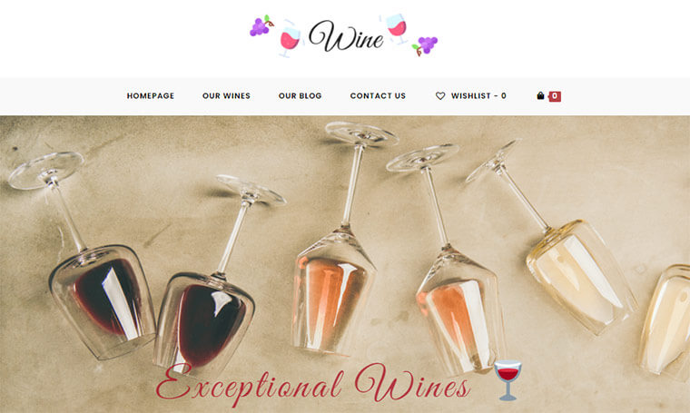 Demonstração de comércio eletrônico do tema OceanWP WordPress