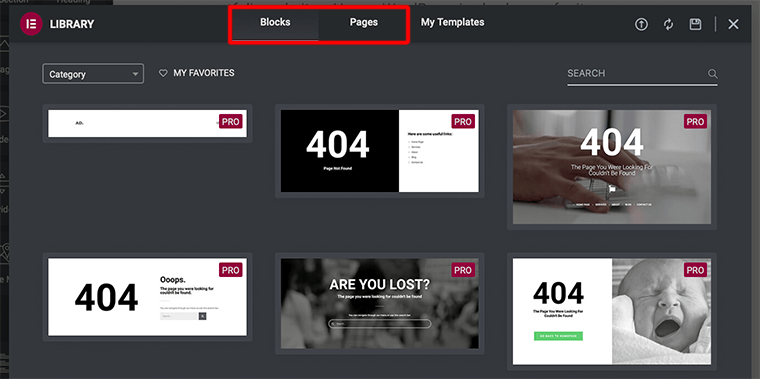 Kategori Template Elemen