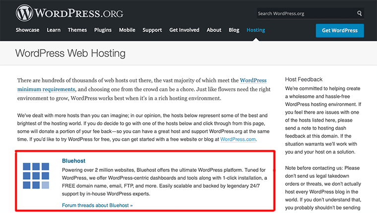 Bluehost: furnizor de găzduire recomandat WordPress