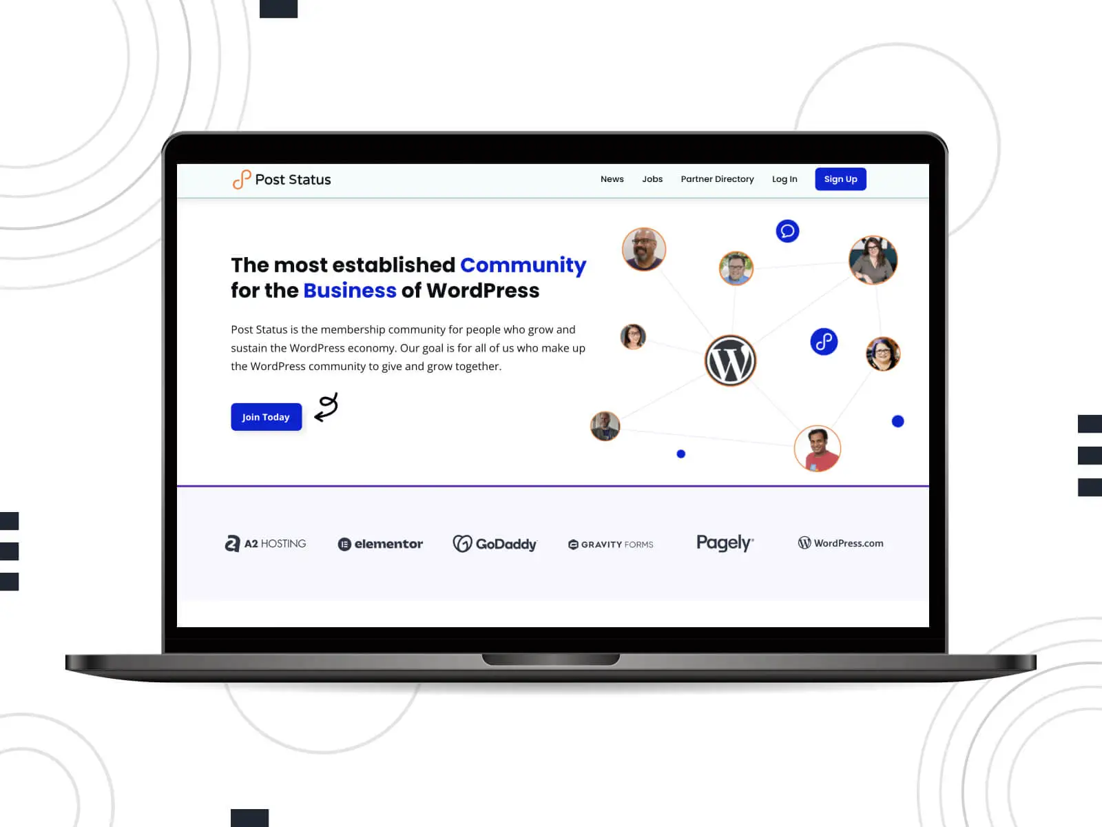 投稿ステータスの画像 - バラ色ブラウン、シエナ、ミディアムブルーの WordPress の進歩に熱心な開発者にとって不可欠なオンライン ジャーナル。