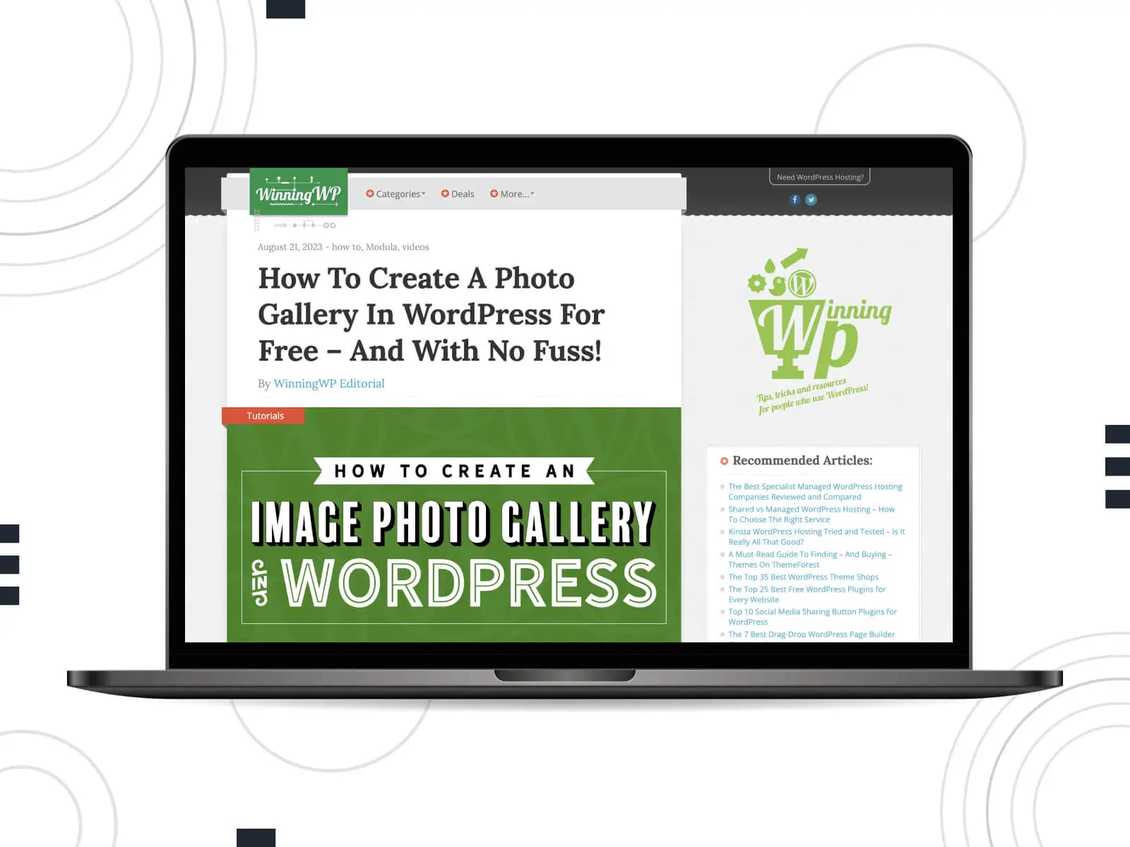 受賞 WP の図 - ダークオリーブ グリーン、ダーク グレー、黄緑色のトップ WordPress サイトでの頻繁な開発者アップデート。