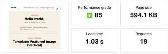 HostGator速度测试结果 HostGator speed test result
