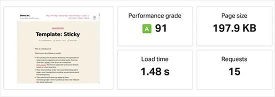Bluehost速度测试结果 Bluehost speed test results