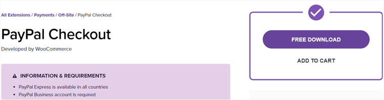 Plugin de paiement WooCommerce Paypal