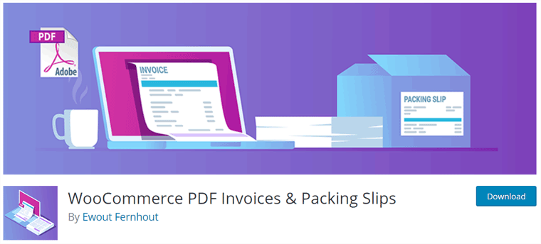 Plugin WooCommerce pour les factures PDF et les bons de livraison