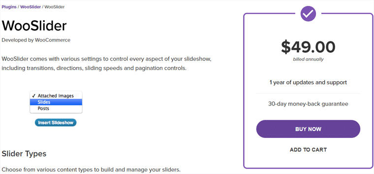 Plugin WooCommerce WooSlider