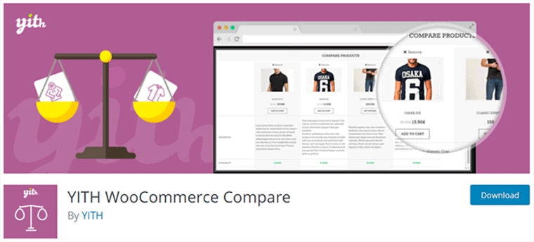 Plugin de comparaison WooCommerce YITH