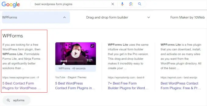 Plugin de formular pentru caseta de răspuns Google Google answer box form plugins