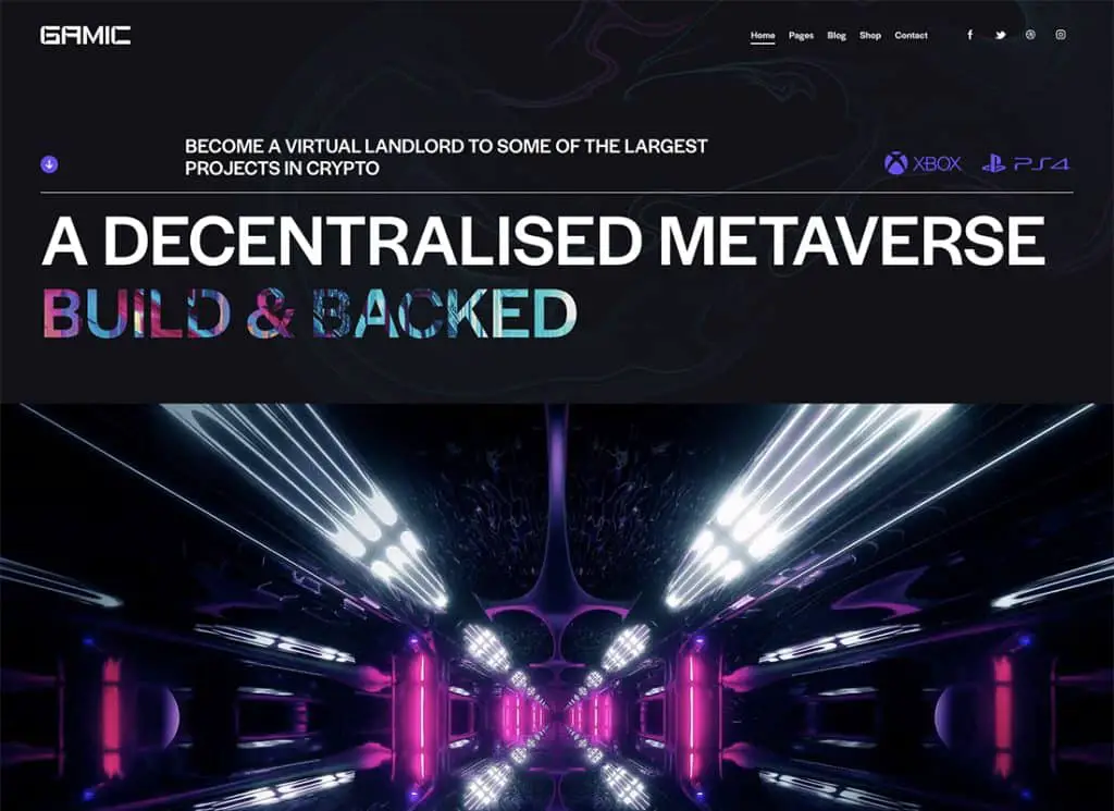 Gamic - موضوع Metaverse Gaming & Crypto WordPress