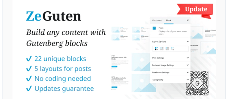 ZeGuten WordPress 古騰堡塊插件