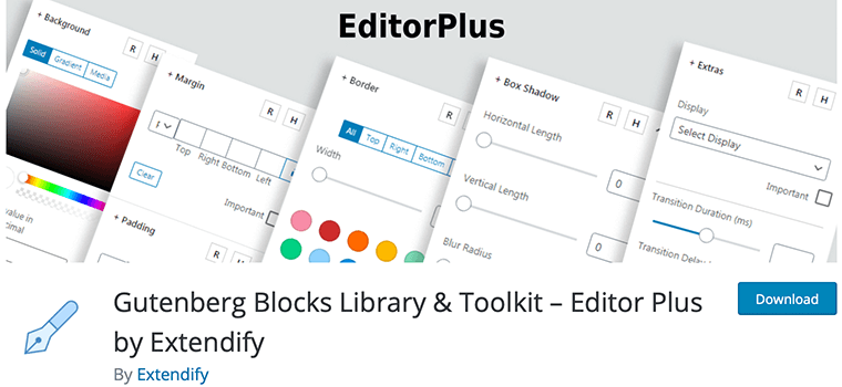 Editor Plus WordPress Gutenberg 塊插件
