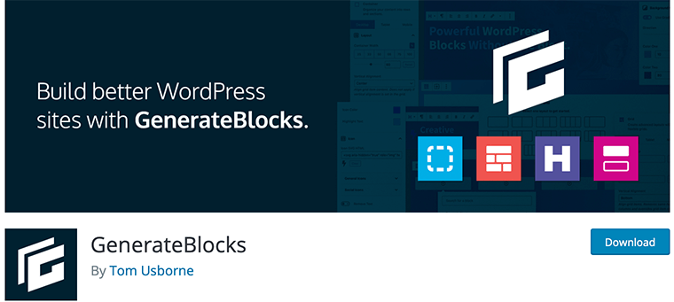 GenerateBlocks WordPress Gutenberg 塊插件