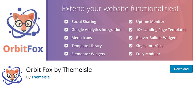 Orbit Fox WordPress Gutenberg 塊插件