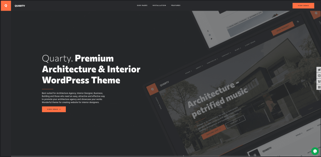 Quarty WordPress 室內設計主題