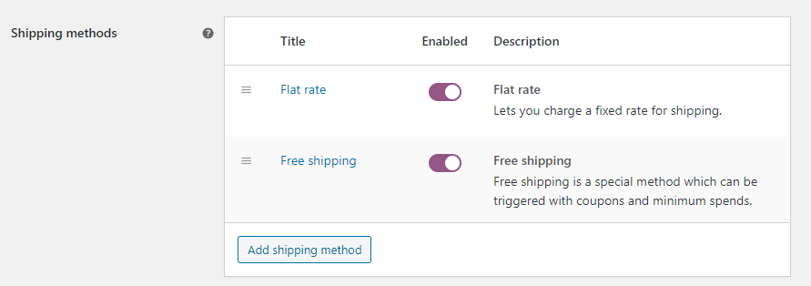 квартира-бесплатная доставка — расширенные купоны Decide on the shipping methods