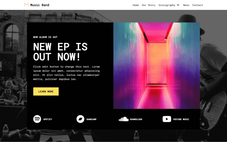 음악 사이트에 대한 Neve WordPress 테마