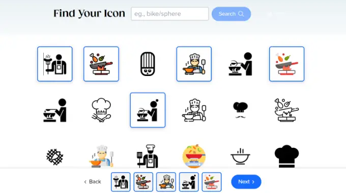 Encuentra tus íconos Find your icons