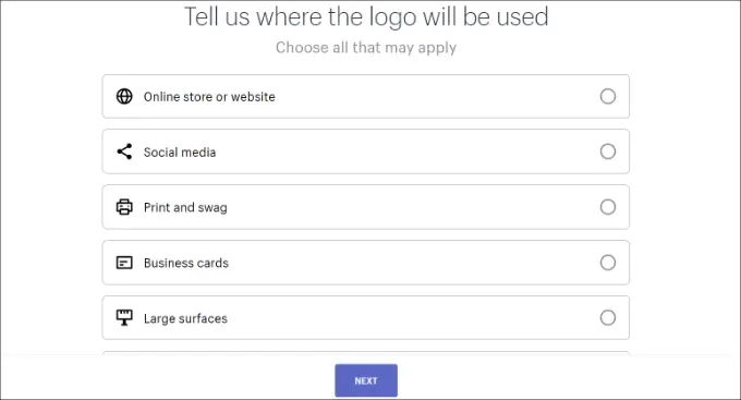 Opciones de uso Where the logo will be used
