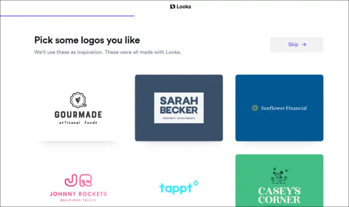 Elija estilos de logotipo Pick logos you like