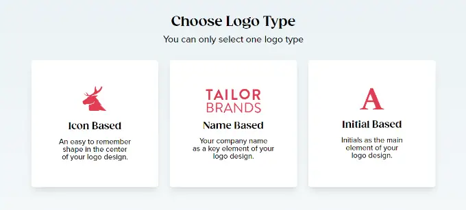 Elija el tipo de logotipo Choose logo type