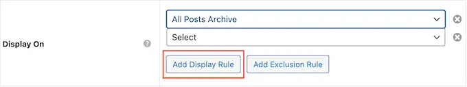 Hinzufügen von Anzeigeregeln für benutzerdefinierte Seitenleisten in WordPress Adding display rules for custom sidebars in WordPress