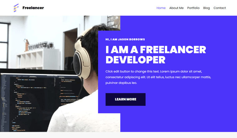 Tema WordPress Freelancer Neve