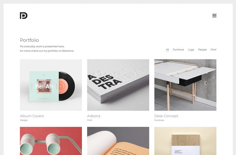 Kalium Portfolio WordPress Tema Freelancer