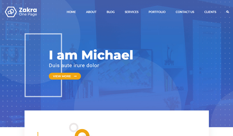 Tema WordPress Zakra para Freelancer
