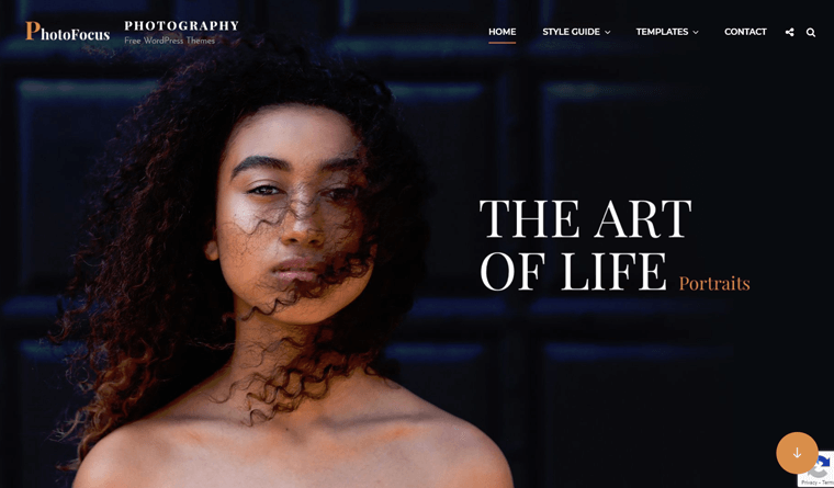 Tema WordPress PhotoFocus para fotógrafos freelancers