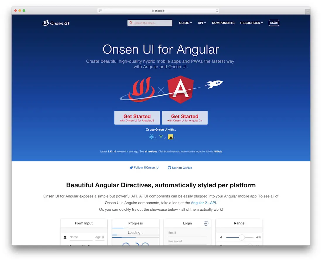 onsen ui para angular