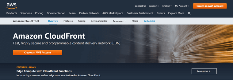 무료 평가판이 포함된 Amazon Cloudfront CDN