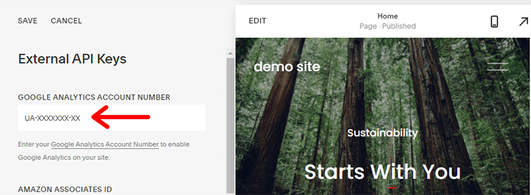 Squarespace에 추적 코드 추가