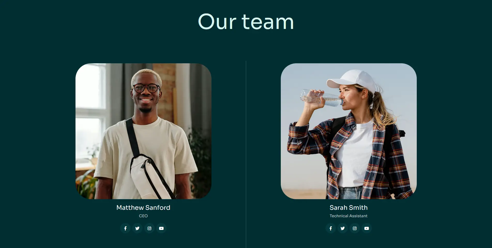 Bild der Präsentation des Fahrradverleihteams im Layout des Lorenty WordPress-Themes.