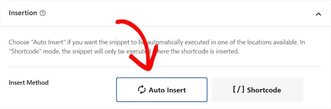 挿入方法を選択してください Choose an insertion method