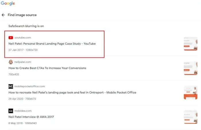 Suche nach einer YouTube-Bildquelle.