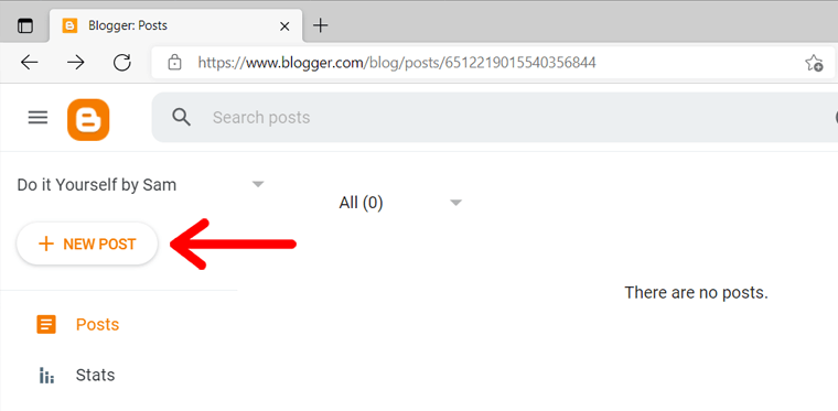 Nova opção de postagem no Blogger