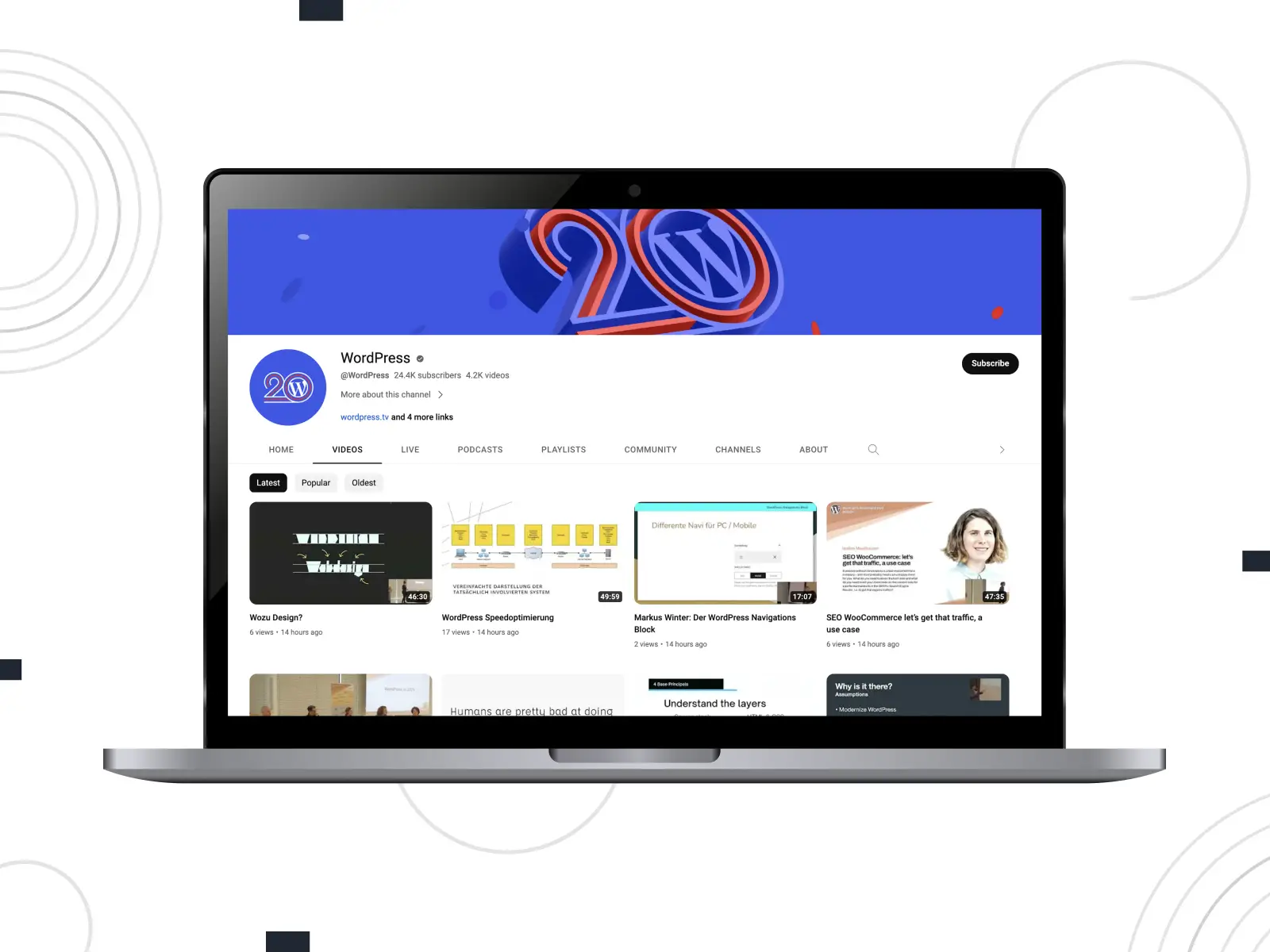Visual of WordPress, die Quelle Nr. 1 für Entwickler und CMS-Enthusiasten, die nach den neuesten Nachrichten und Updates vom WordPress-Team und seiner Community suchen.