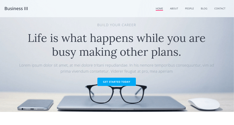 ColibriWP 登陸頁面主題
