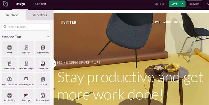 แม่แบบร้านขายเฟอร์นิเจอร์ Furniture store template