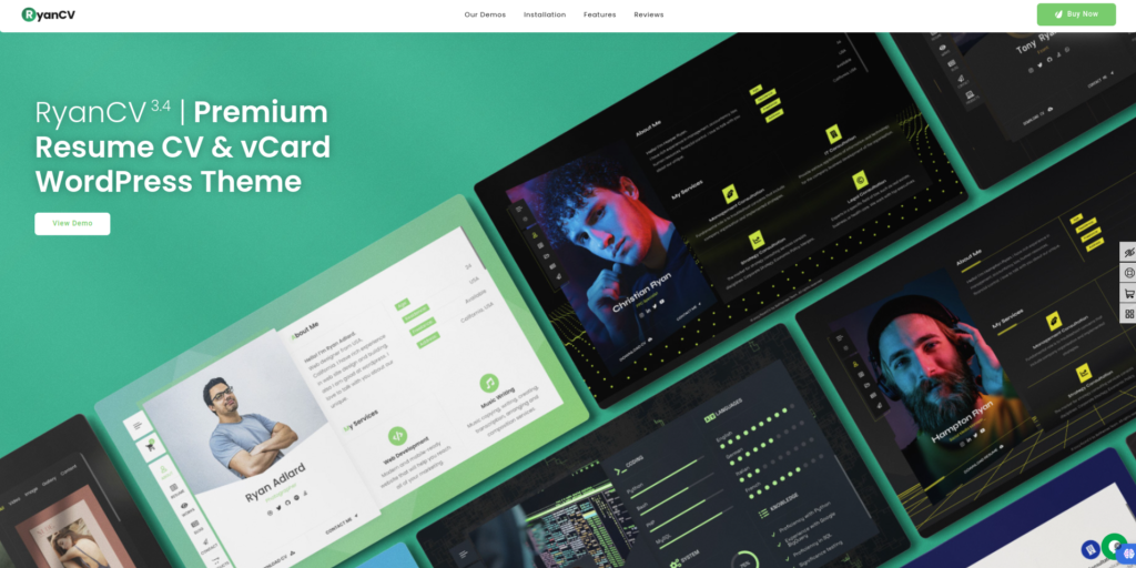ธีม WordPress RyanCV